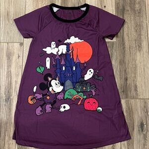 Disney Minnie Mouse Halloween Black and Purple Nightgown